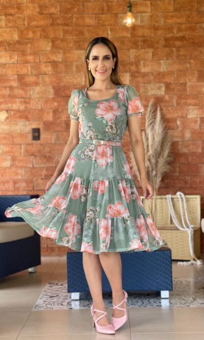 Vestido tule 1023